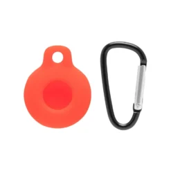 Linocell AirTag silikonfodral med karbinhake Röd