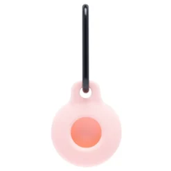 Linocell AirTag silikonfodral med karbinhake Rosa