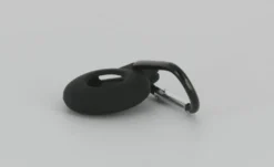Linocell AirTag silikonfodral med karbinhake Svart