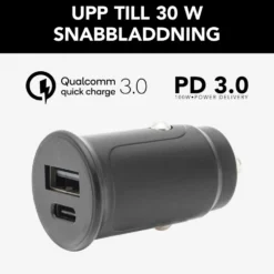 Linocell Billaddare med snabbladdning 30 W