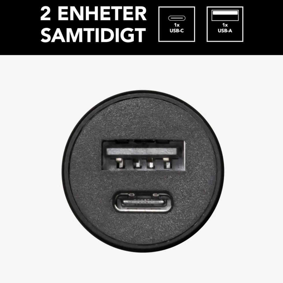 Linocell Billaddare med snabbladdning 30 W