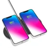 Linocell Dubbel Trådlös QI-snabbladdare 2x 15 W Svart