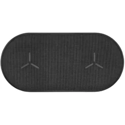 Linocell Dubbel Trådlös QI-snabbladdare 2x 15 W Svart