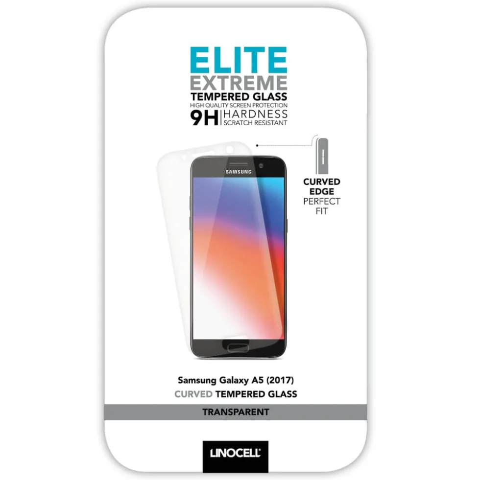 Linocell Elite Extreme Curved Skärmskydd för Galaxy A5 2017 Transparent