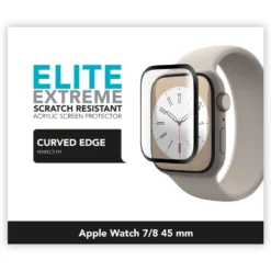 Linocell Elite Extreme Curved Skärmskydd för Apple Watch Series 7, 8 och 9 45 mm