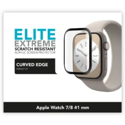 Linocell Elite Extreme Curved Skärmskydd för Apple Watch Series 7, 8 och 9 41 mm