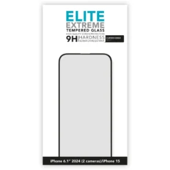 Linocell Elite Extreme Curved Skärmskydd för iPhone 16 och 15