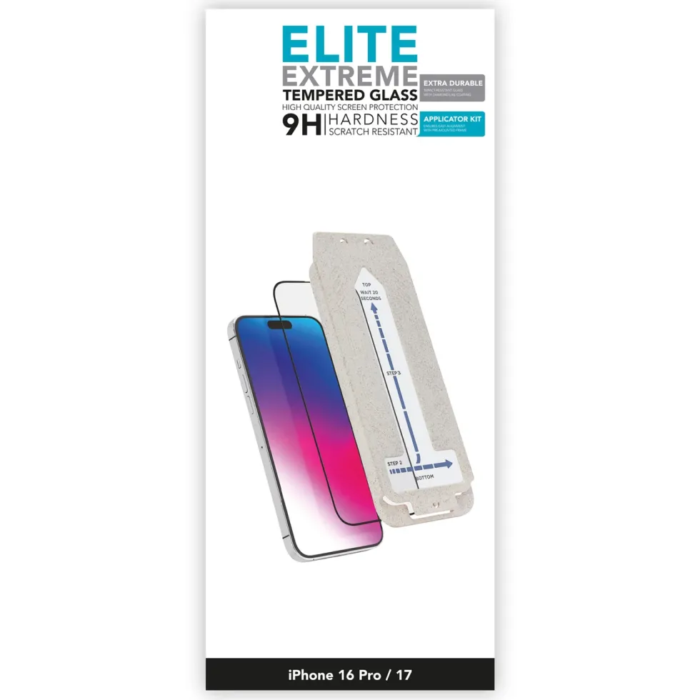 Linocell Elite Extreme Extra Durable Skärmskydd för iPhone 16 Pro och 17