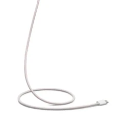 Linocell Flätad USB-C- till Lightning-kabel Rosa 2 m