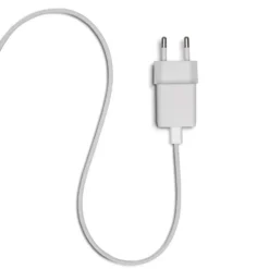 Linocell Flätad USB-C- till Lightning-kabel Vit 0,5 m