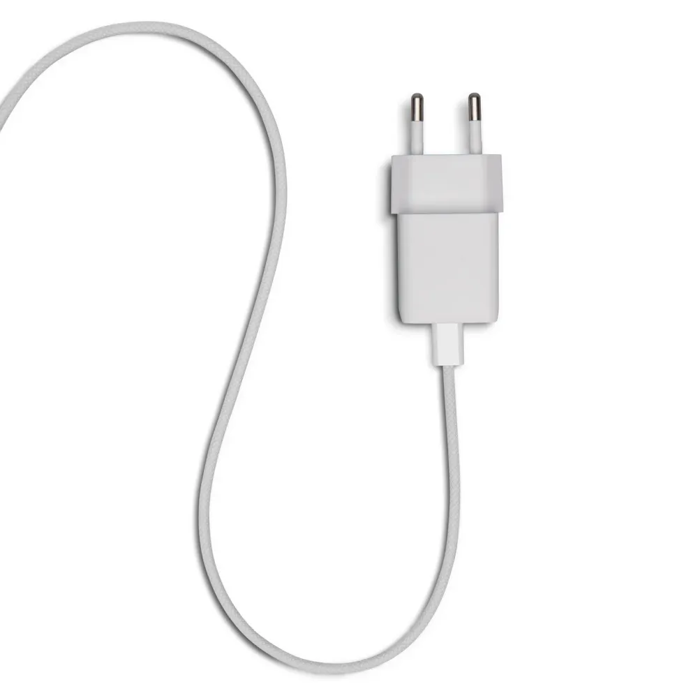 Linocell Flätad USB-C- till Lightning-kabel Vit 0,5 m