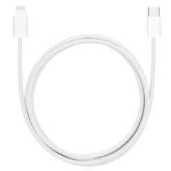 Linocell Flätad USB-C- till Lightning-kabel Vit 1 m