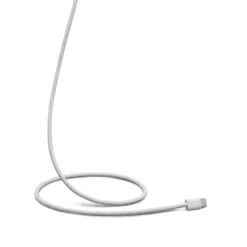 Linocell Flätad USB-C- till Lightning-kabel Vit 1 m
