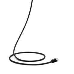 Linocell Flätad USB-C- till USB-C-kabel 60W Svart 1 m