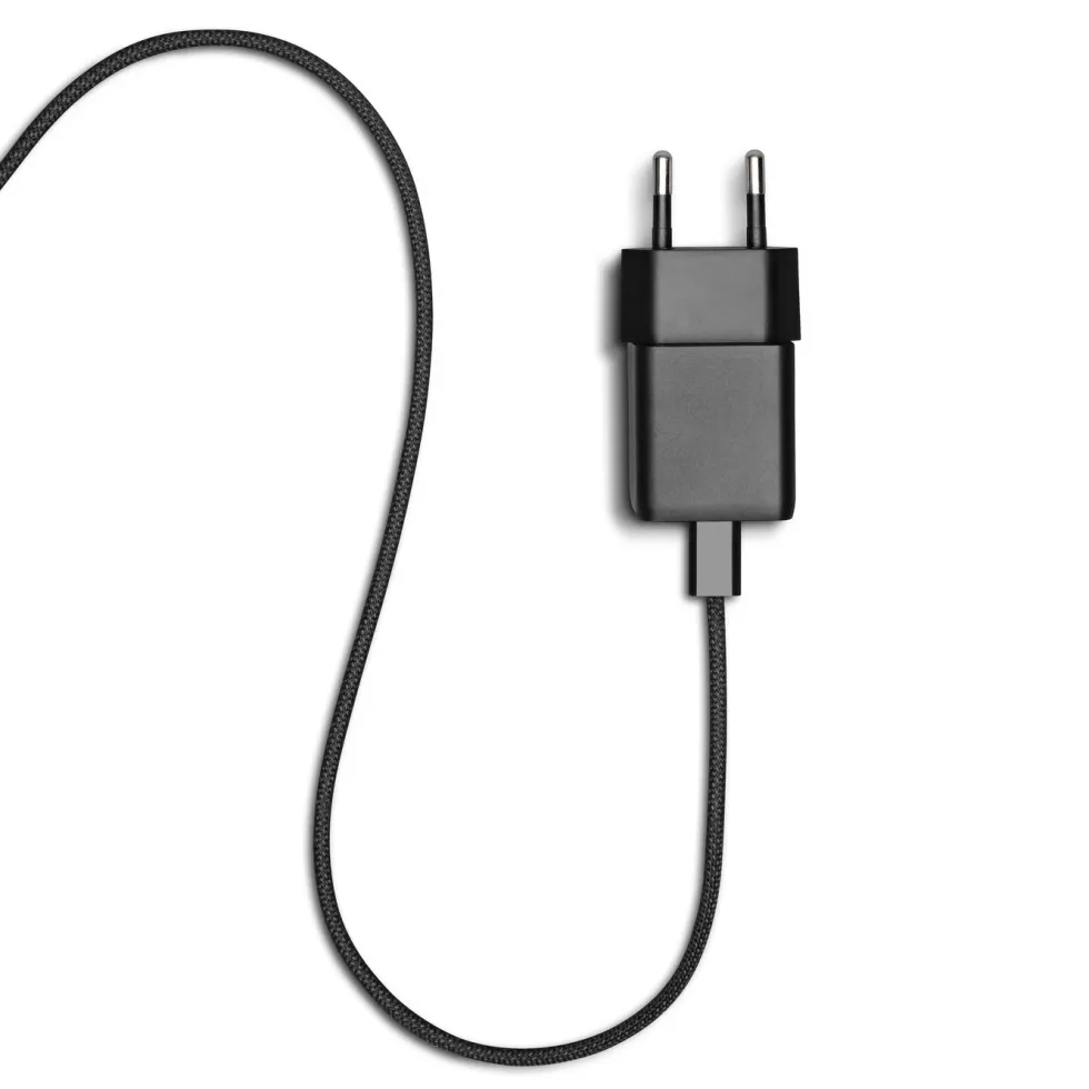 Linocell Flätad USB-C- till USB-C-kabel 60W Svart 2 m