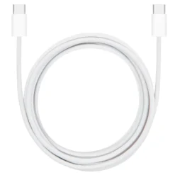 Linocell Flätad USB-C- till USB-C-kabel 240 W Vit 1m