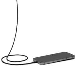 Linocell Flätad USB-C- till USB-C-kabel 240 W Svart 2m