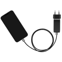 Linocell Flätad USB-C- till USB-C-kabel 240 W Svart 2m