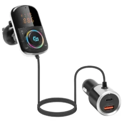Linocell FM-sändare med Bluetooth och snabbladdning
