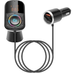 Linocell FM-sändare med Bluetooth och snabbladdning