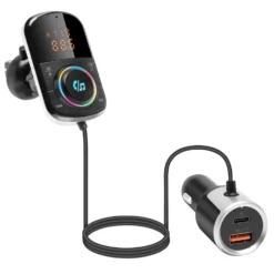 Linocell FM-sändare med Bluetooth och snabbladdning