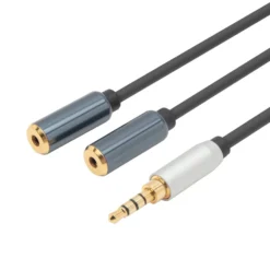 Linocell Förgreningskabel för 3,5 mm-kontakt Svart