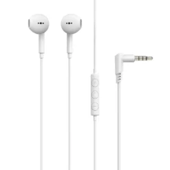 Linocell Hörlurar med mikrofon och 3,5 mm-kontakt Vit