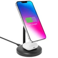 Linocell 2-i-1 laddstation för trådlös laddning Svart