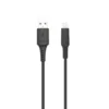 Linocell iPad- och iPhone-billaddare Lightning-kabel Svart