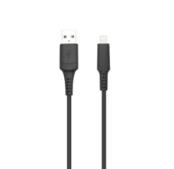 Linocell iPad- och iPhone-billaddare Lightning-kabel Svart