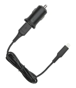 Linocell iPad- och iPhone-billaddare Lightning-kabel Svart