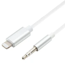 Linocell Lightning till 3,5 mm-kabel 1 m Vit