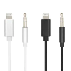 Linocell Lightning till 3,5 mm-kabel 1 m Svart