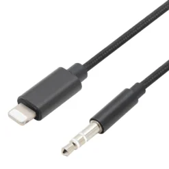 Linocell Lightning till 3,5 mm-kabel 1 m Svart