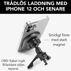 Linocell Magnetisk Qi2 laddplatta för bilen 15 W