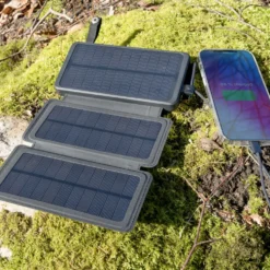 Linocell Powerbank med solcellsladdning 16000 mAh