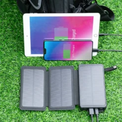 Linocell Powerbank med solcellsladdning 20 W 8000 mAh