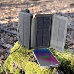 Linocell Powerbank med solcellsladdning 20 W 8000 mAh