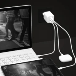 Linocell Premium GaN USB-C laddare med PD 65 W Vit