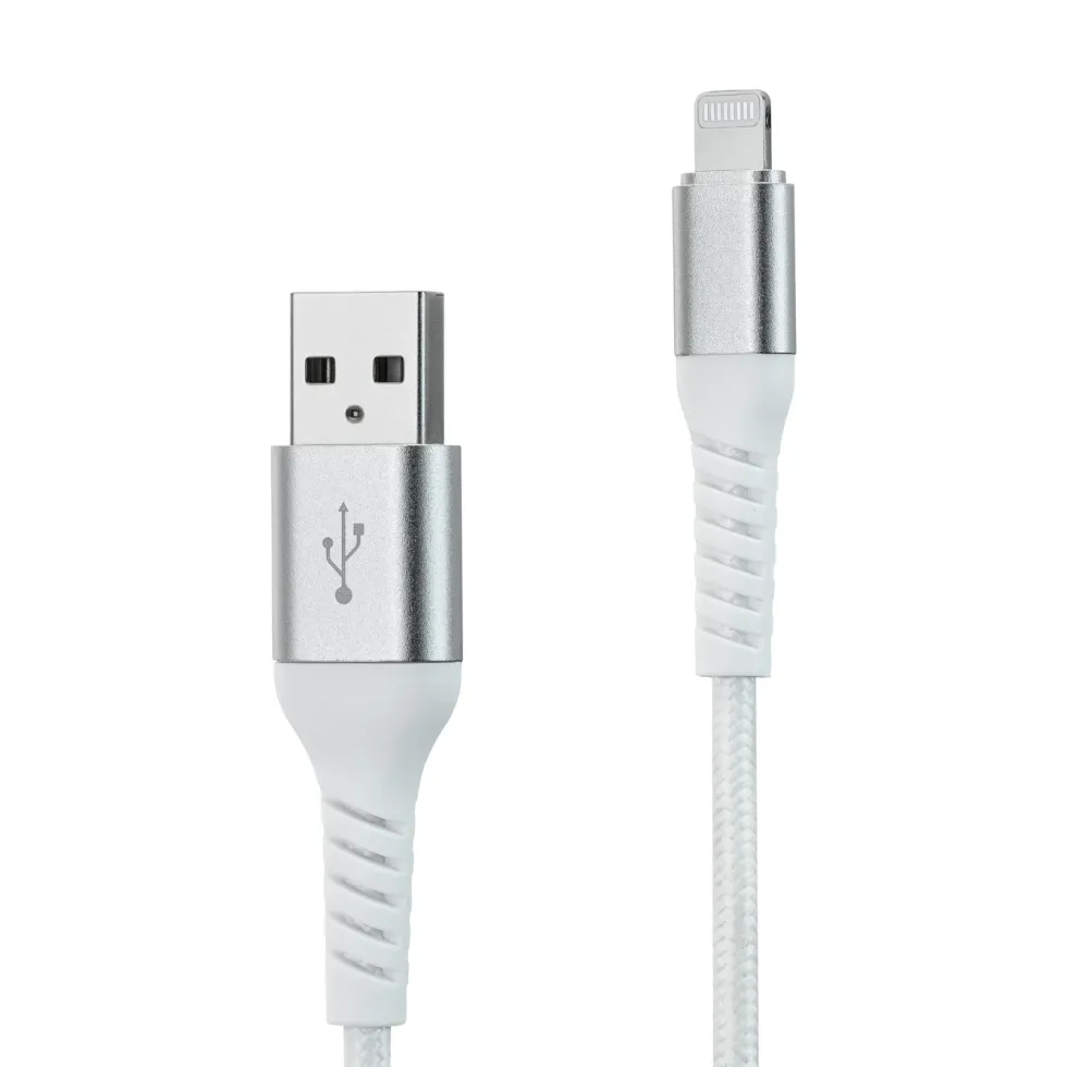Linocell Premium Kevlar Lightning-kabel 2 m Vit