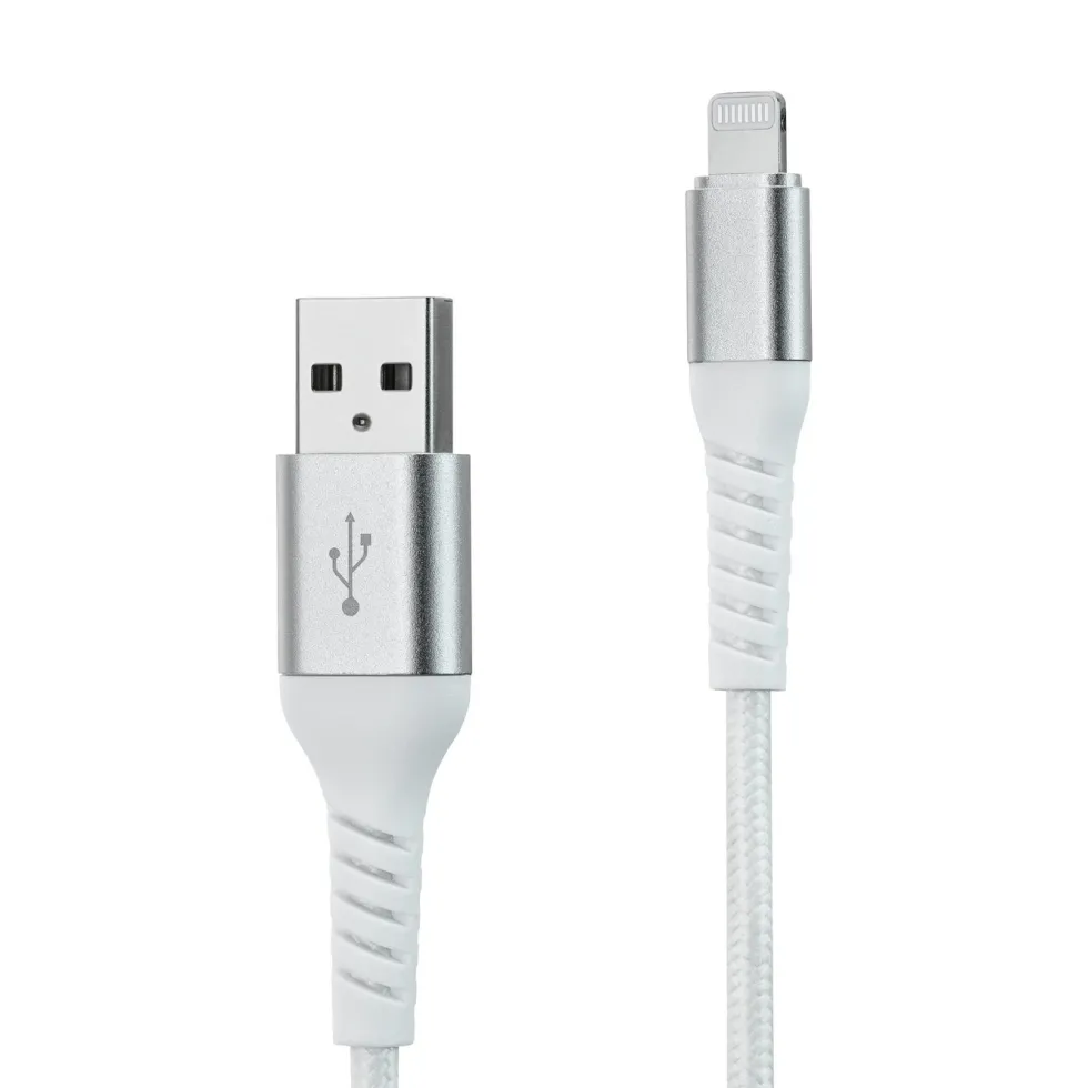 Linocell Premium Kevlar Lightning-kabel 2 m Vit