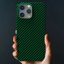 Linocell Premium Kevlar Tåligt skal för iPhone 13 Pro Grön
