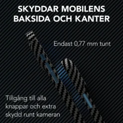 Linocell Premium Kevlar Tåligt skal för iPhone 12 Pro Max Svart