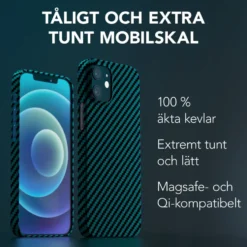 Linocell Premium Kevlar Tåligt skal för iPhone 12 Mini Blå
