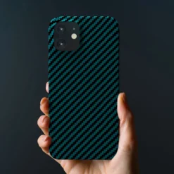 Linocell Premium Kevlar Tåligt skal för iPhone 12 Mini Blå