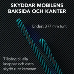 Linocell Premium Kevlar Tåligt skal för iPhone 12 Mini Blå