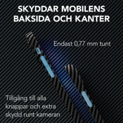 Linocell Premium Kevlar Tåligt skal för iPhone 13 Mini Svart