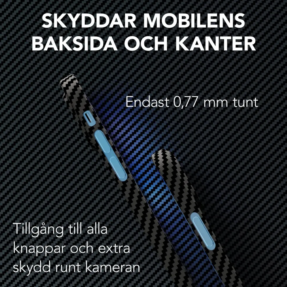 Linocell Premium Kevlar Tåligt skal för iPhone 13 Mini Svart