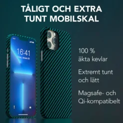 Linocell Premium Kevlar Tåligt skal för iPhone 13 Pro Max Blå