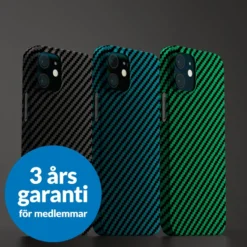 Linocell Premium Kevlar Tåligt skal för iPhone 12 Mini Svart